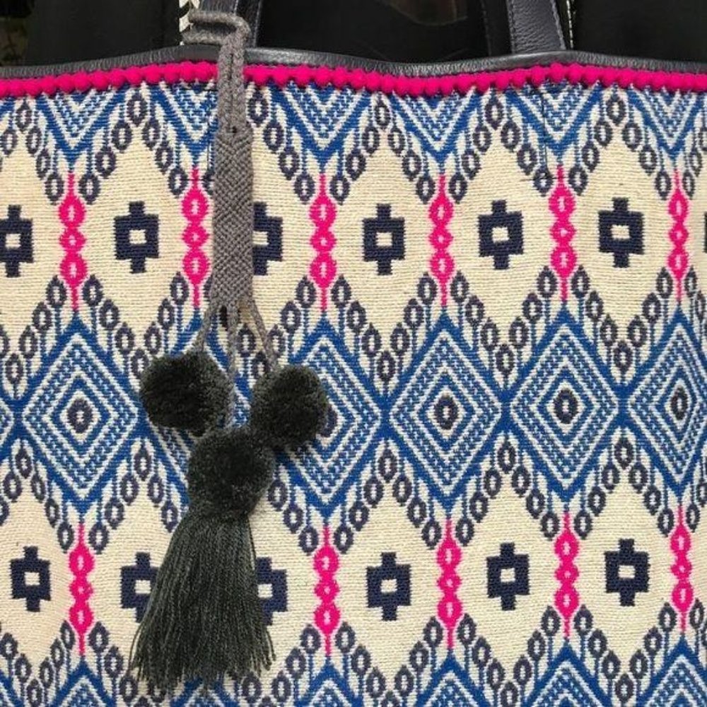 Costume Baldor Monochrome Braided Pom Pom Mexican